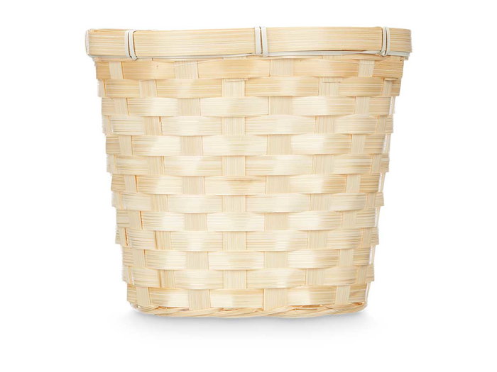 Ibergarden Couvre-Pots Rond en Bambou Tressé Naturel 19 x 16,6 cm (Set de 24)