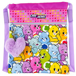Care Bears - Sac de transport pour peluches en peluche - Taille : 30x35 cm - Sac à ours câlins de 35 cm