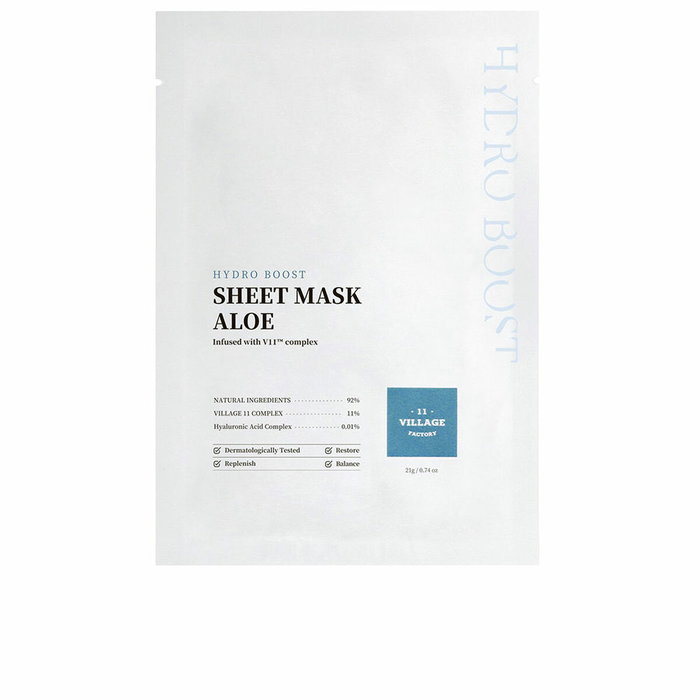 Village 11 HYDRO BOOST Masque en tissu Aloès 21 g Village 11 HYDRO BOOST Masque en tissu Aloès 21 g