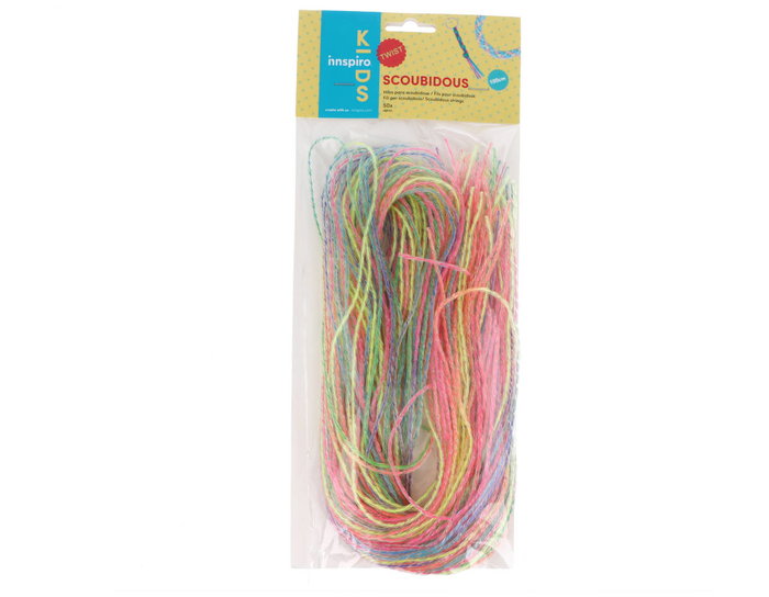 Innspiro 50 Fils Scoubidous Fluorescents Twist 2mm 100cm