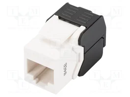 DIGITUS Module RJ45 Keystone Cat 5e blanc et noir