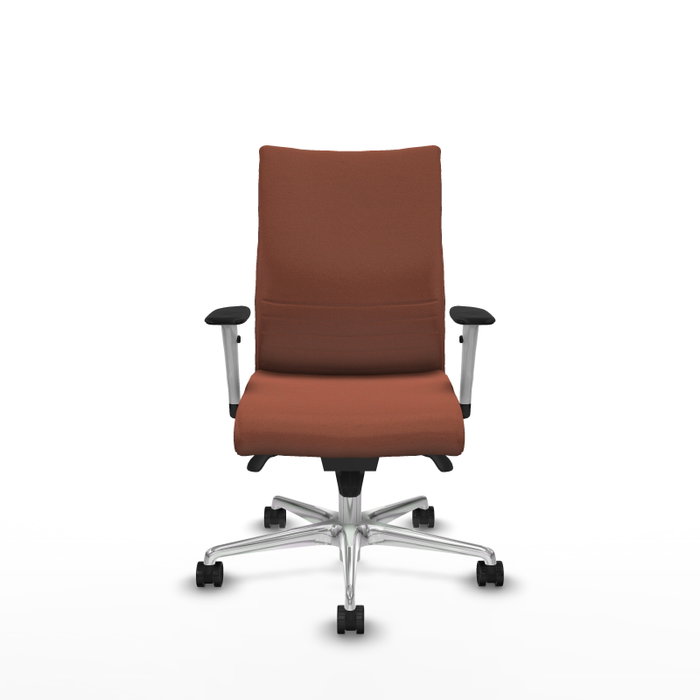 Piqueras Y Crespo Albacete Chaise de bureau exécutive, Tissu Marron, Mécanisme Synchrone