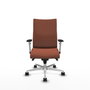 Piqueras Y Crespo Albacete Chaise de bureau exécutive, Tissu Marron, Mécanisme Synchrone