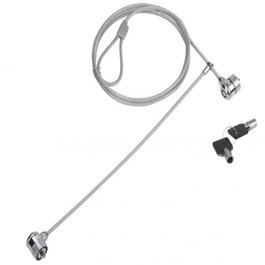 Conceptronic Câble Antivol Portable Double 1.5 m - Serrure de Sécurité pour Ordinateur Portable avec 2 Clés
