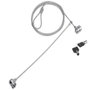 Conceptronic Câble Antivol Portable Double 1.5 m - Serrure de Sécurité pour Ordinateur Portable avec 2 Clés