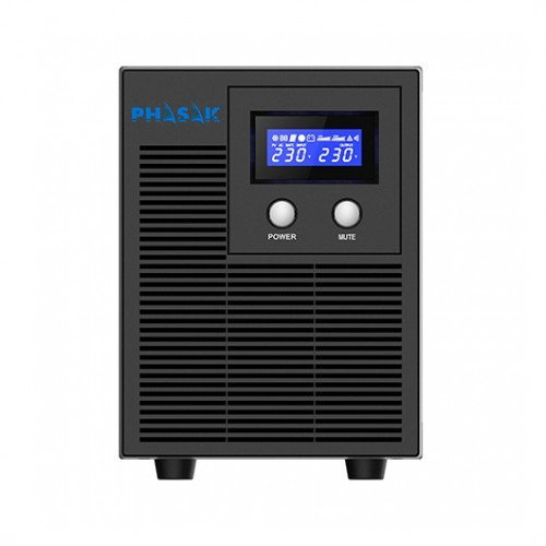 Phasak PH 7621 SAI interactif 2160 VA 1400 W USB Protection surge noir format tour Phasak PH 7621 SAI interactif 2160 VA 1400 W USB Protection surge noir format tour