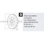 WOLFPACK LINEA PROFESIONAL Disco Persiana Plastico Compacto Para Rodamieto 120x40 mm, cinta 20 mm