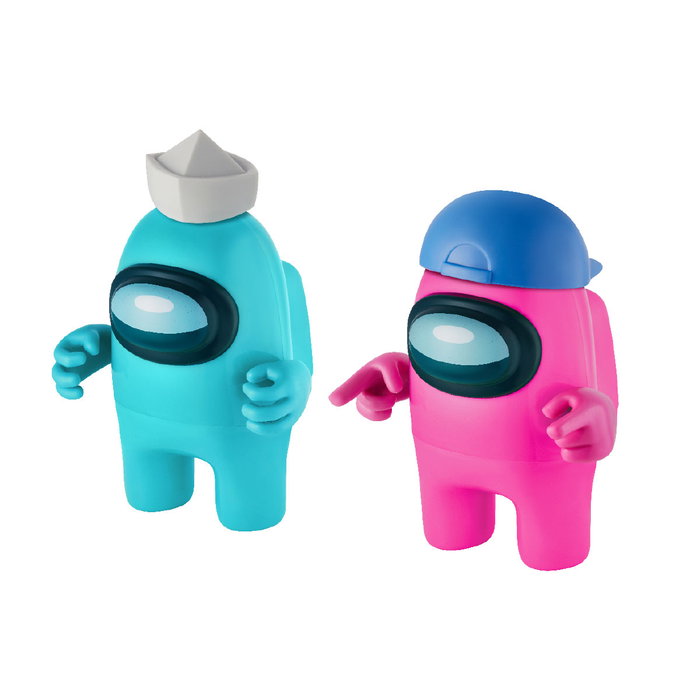 Bizak Figurine Action Among Us Surtido en Boîte - 2 Figurines 12 cm avec 5 Accessoires Sorpresa - 4 Modèles à Collectionner