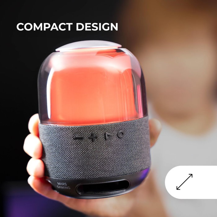 Haut-parleurs de PC Mars Gaming MSFLOW Noir 15 W 4 W