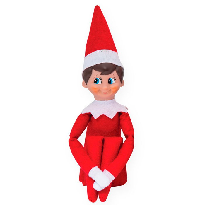 The Elf On the Shelf - Kit Complet avec Livre et Figurine Elfe Explorateur en Espagnol - Jeu Traditionnel Magique de Noël - CEFA TOYS