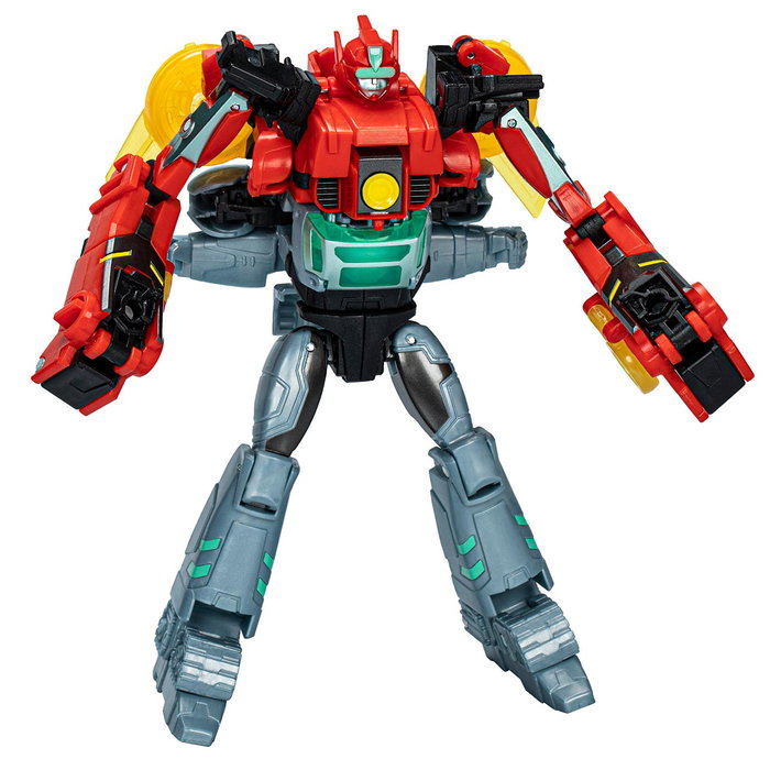 Hasbro Transformers EarthSpark Cyber-Combiner - Figurine Robot Dron Terran Twitch Transformable et Figurine Robby Malto avec Cyber-Suit - Combinaison Double Mode - +3 Ans