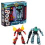Hasbro Transformers EarthSpark Cyber-Combiner - Figurine Robot Dron Terran Twitch Transformable et Figurine Robby Malto avec Cyber-Suit - Combinaison Double Mode - +3 Ans