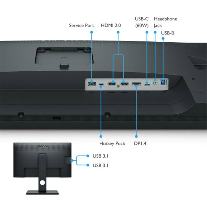 Benq SW321C Écran PC 32 pouces 4K UHD IPS 3840x2160 60Hz 100% sRGB 95% DCI-P3 HDR USB-C DisplayPort 1.4 Benq SW321C Écran PC 32 pouces 4K UHD IPS 3840x2160 60Hz 100% sRGB 95% DCI-P3 HDR USB-C DisplayPort 1.4