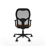 Piqueras y Crespo Chaise de Bureau Jorquera Orange et Gris
