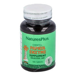 NATURES PLUS Papaya Enzyme 180 comprimés masticables