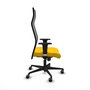 Piqueras y Crespo Chaise de Bureau Albacete Jaune et Noir