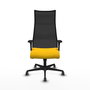 Piqueras y Crespo Chaise de Bureau Albacete Jaune et Noir