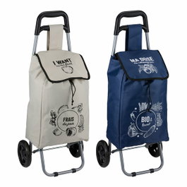 Ohm Chariot de courses pliable 25 L