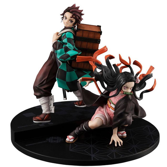 Megahouse Figurine G.E.M. Demon Slayer - Frères Kamado - PVC Peint à la Main 17 cm et 13 cm Megahouse Figurine G.E.M. Demon Slayer - Frères Kamado - PVC Peint à la Main 17 cm et 13 cm