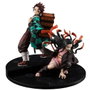 Megahouse Figurine G.E.M. Demon Slayer - Frères Kamado - PVC Peint à la Main 17 cm et 13 cm