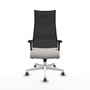 Piqueras y Crespo Chaise de Bureau Albacete XL Blanc et Noir