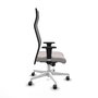 Piqueras y Crespo Chaise de Bureau Albacete XL Blanc et Noir