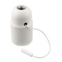 Arditi Portalamparas fileté lisse avec tirette E27 blanc – Ø40 x 70 mm