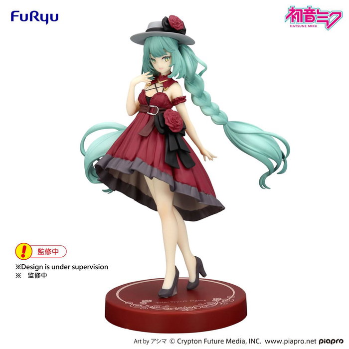 Furyu Hatsune Miku Statuette Trio-Try-iT Outing Dress Rouge Ver.
