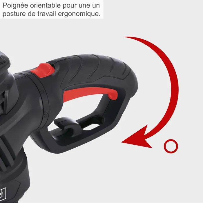Scheppach Taille-Haies Électrique EHT610 600 W 61 cm - Coupe Performante pour Haies et Arbustes