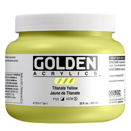Golden Peinture acrylique Heavy Body Jaune Nickel-titane 946 ml