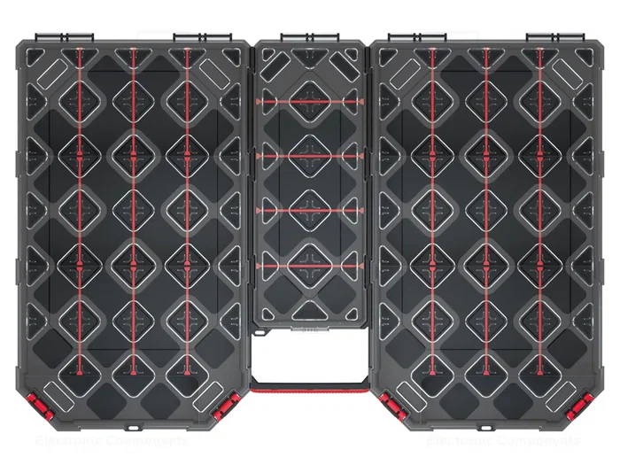 KISTENBERG TAGER CARBO PLUS 60 Conteneur Collectif avec Partitions Noir