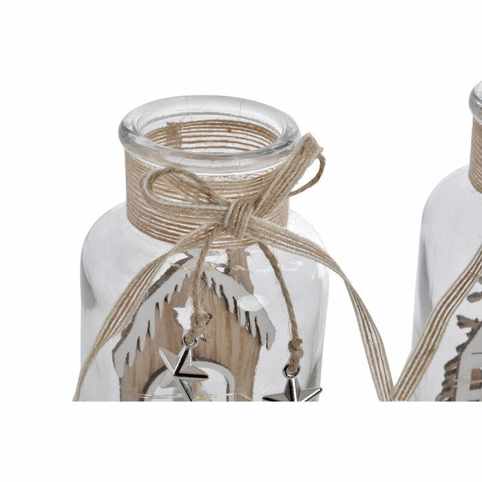 Décoration lumineuse DKD Home Decor Noël Naturel Maison (2 Unités) (9 x 9 x 17 cm) Décoration lumineuse DKD Home Decor Noël Naturel Maison (2 Unités) (9 x 9 x 17 cm)
