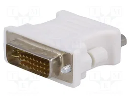 AKYGA Adaptateur D-Sub 15pin HD vers DVI-I (24+5) blanc