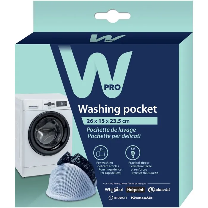 Wpro Pochette de lavage WAS200 pour linge délicat