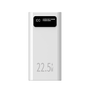Leotec Powerbank 30000mAh 22,5W PD QC 3.0 Blanc avec 5 Ports USB et Ecran LCD