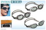 INTEX Lunettes de Natation Antivue - Protection UV, Lentilles en Polycarbonate - Réglables avec Sangle en Caoutchouc - Pour Piscine et Mer (Réf. 55685)