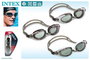 INTEX Lunettes de Natation Antivue - Protection UV, Lentilles en Polycarbonate - Réglables avec Sangle en Caoutchouc - Pour Piscine et Mer (Réf. 55685)