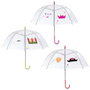 Entre Temps Parapluie Enfant Transparent avec Motifs Imprimés 62 cm