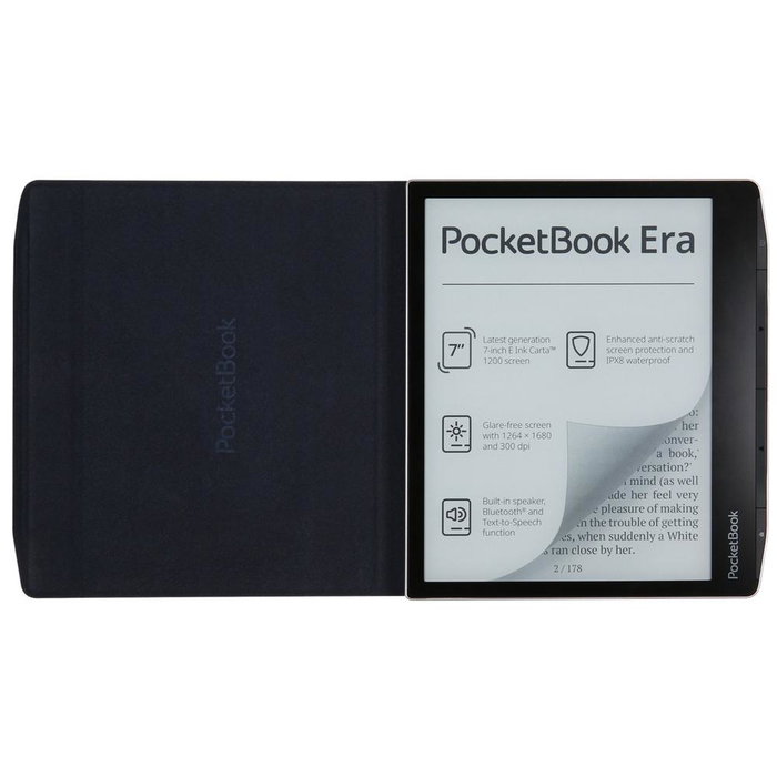 PocketBook Funda Charge Cover 700 Edition pour PocketBook Era – Coque de protection bleu marine avec batterie intégrée