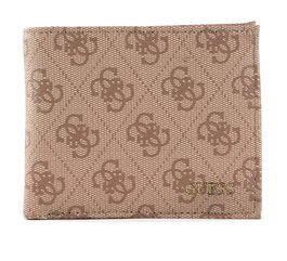 Guess Portefeuille Porte-monnaie Vezzola en textile marron unisexe - Accessoire de mode