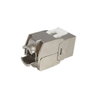 Equip 767231 Kit de 8 connecteurs RJ45 Keystone Cat. 8.1 Femelle Blindé Argent