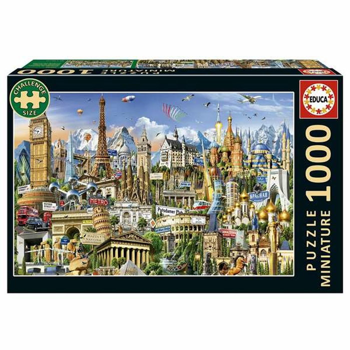 Educa Puzzle Symboles de l'Europe Miniature 1000 pièces Educa Puzzle Symboles de l'Europe Miniature 1000 pièces