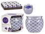 Acorde Vela Parfumée Cristal Tarte aux Myrtilles 7,5 x 6,3 x 7,5 cm Violet (Set de 12)