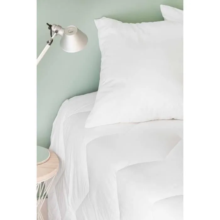 TOISON D'OR Couette Bamboo tempérée 140 x 200 cm - Viscose de bambou 300 g/m² - Blanc - Naturellement antibactérienne et anallergique