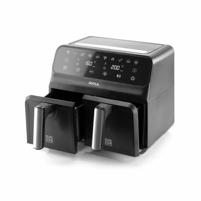 Jocca 2097 Friteuse Sans Huile Double 8L (4L+4L) - Noir Jocca 2097 Friteuse Sans Huile Double 8L (4L+4L) - Noir