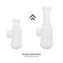 ABRISA Siphon de type bouteille extensible 1 1/2 avec écrou rotatif