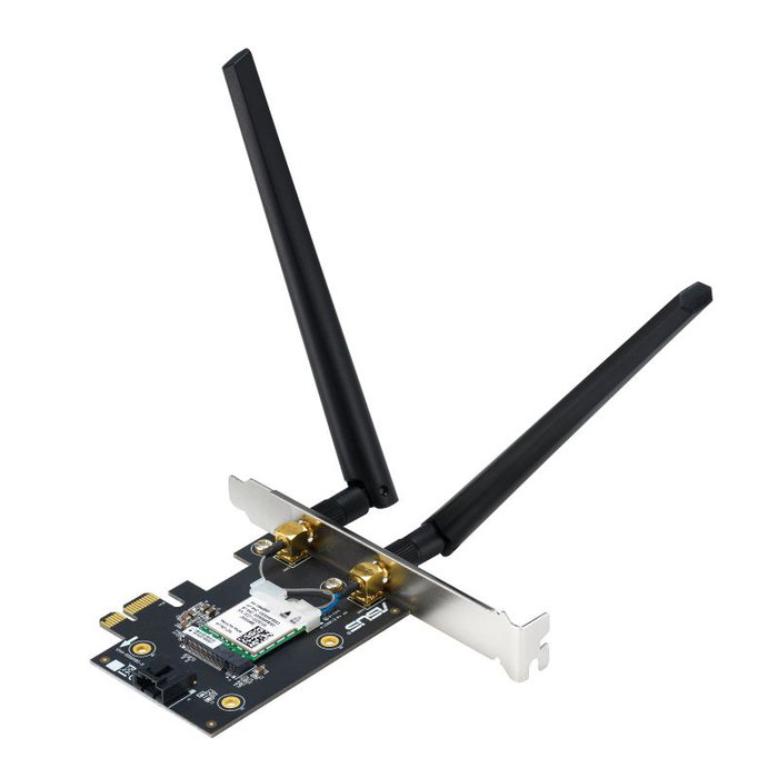 Asus Carte réseau Wi-Fi 6E PCE-BE6500 (90IG09G0-MO0B00) PCI Express x1