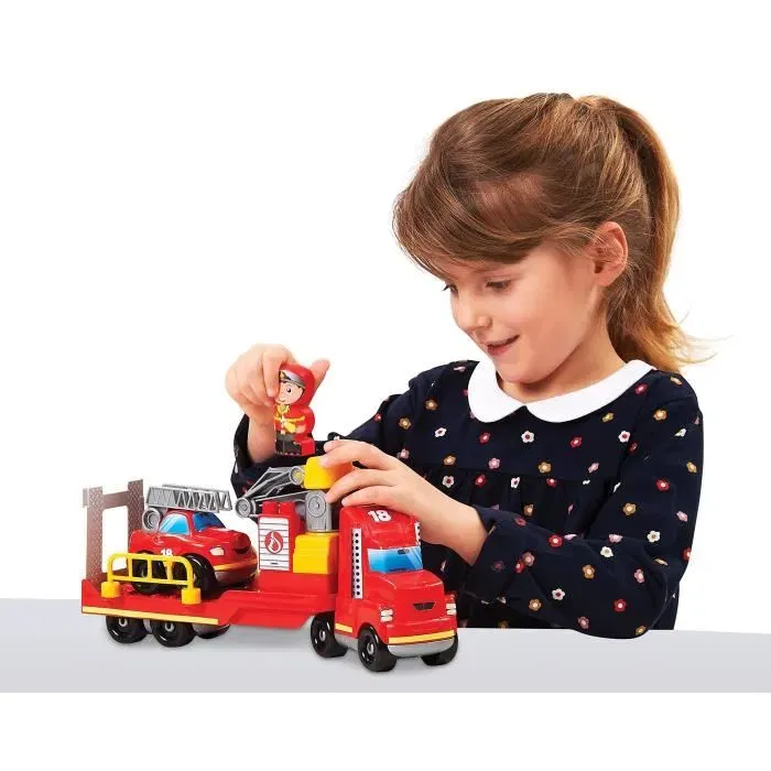 Ecoiffier Abrick 3290 - Jeu de construction Camion de pompier 32 cm - Pour enfant dès 18 mois - Fabriqué en France