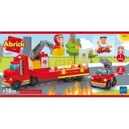 Ecoiffier Abrick 3290 - Jeu de construction Camion de pompier 32 cm - Pour enfant dès 18 mois - Fabriqué en France