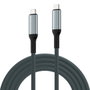 Ewent EC1072 Câble USB 4 Gen3 Type C vers Type C, 2m, Blanc et Noir